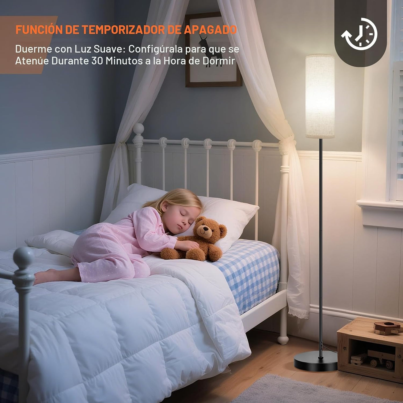 FRIDEKO HOME Lámpara de pie, iluminación ambiental que cambia de co...