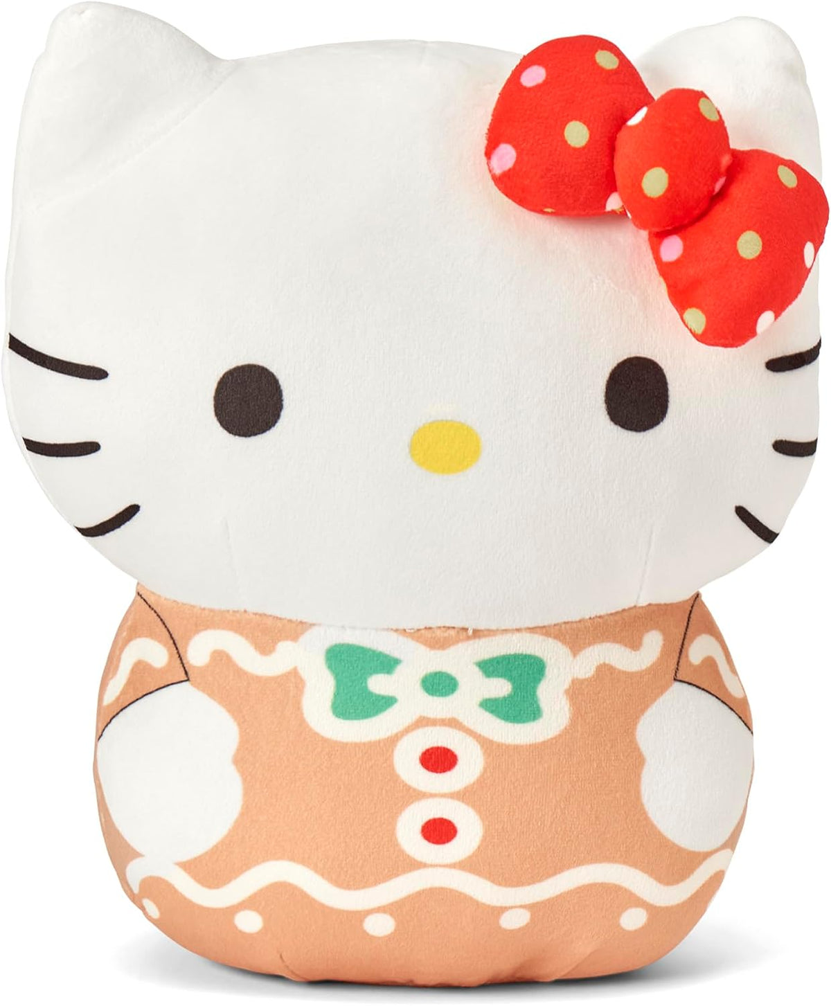 Hello Kitty Gingerbread Joy Hugger - Juego de almohada abrazable y...