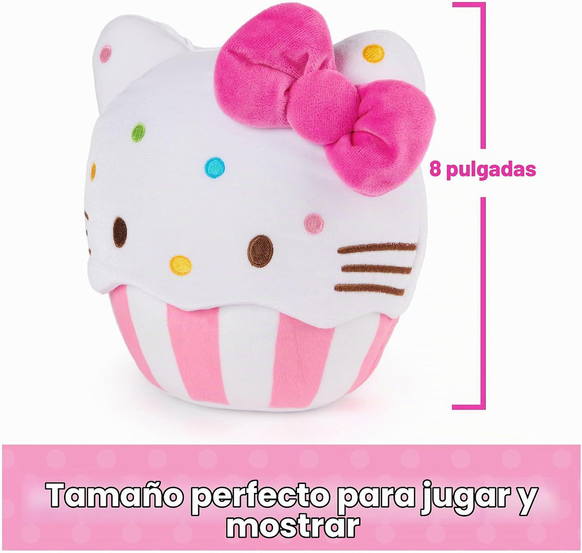 GUND Sanrio Hello Kitty Cupcake - Juguete de peluche de postre de 8...