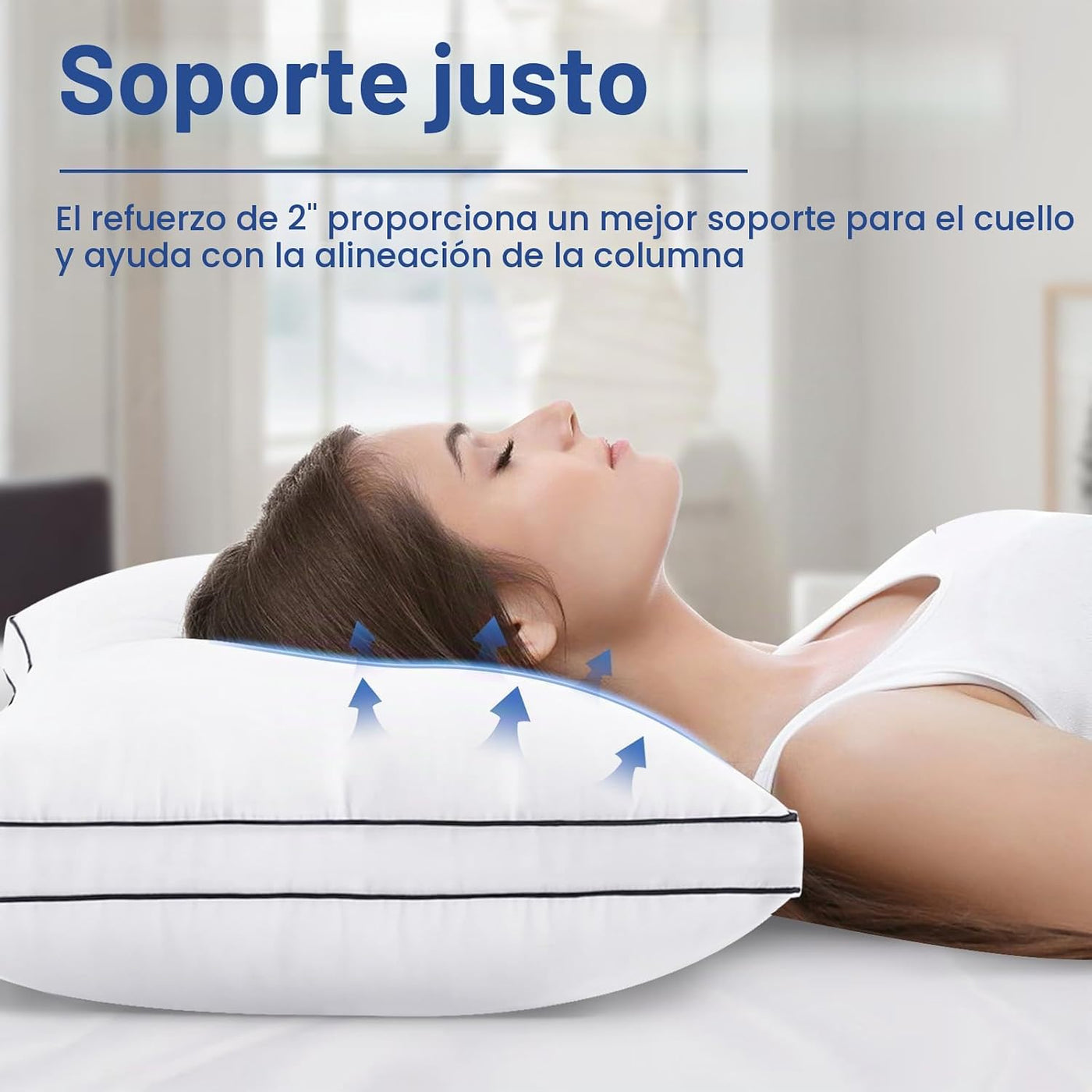 Almohadas Premium de Tamaño Queen, Juego de 2, Almohadas de Cama de...