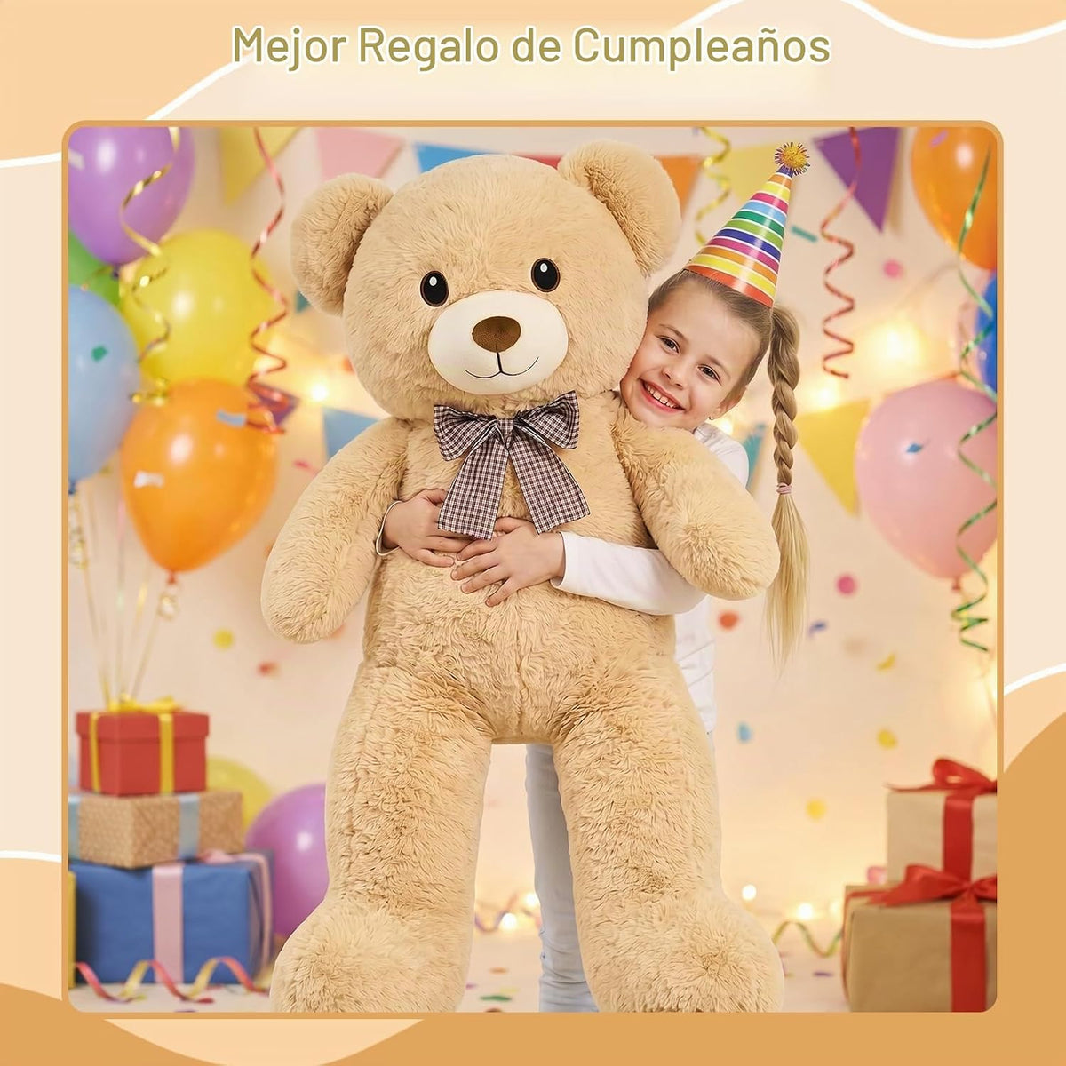 SQEQE Oso de peluche gigante de 39 pulgadas, oso de peluche grande...