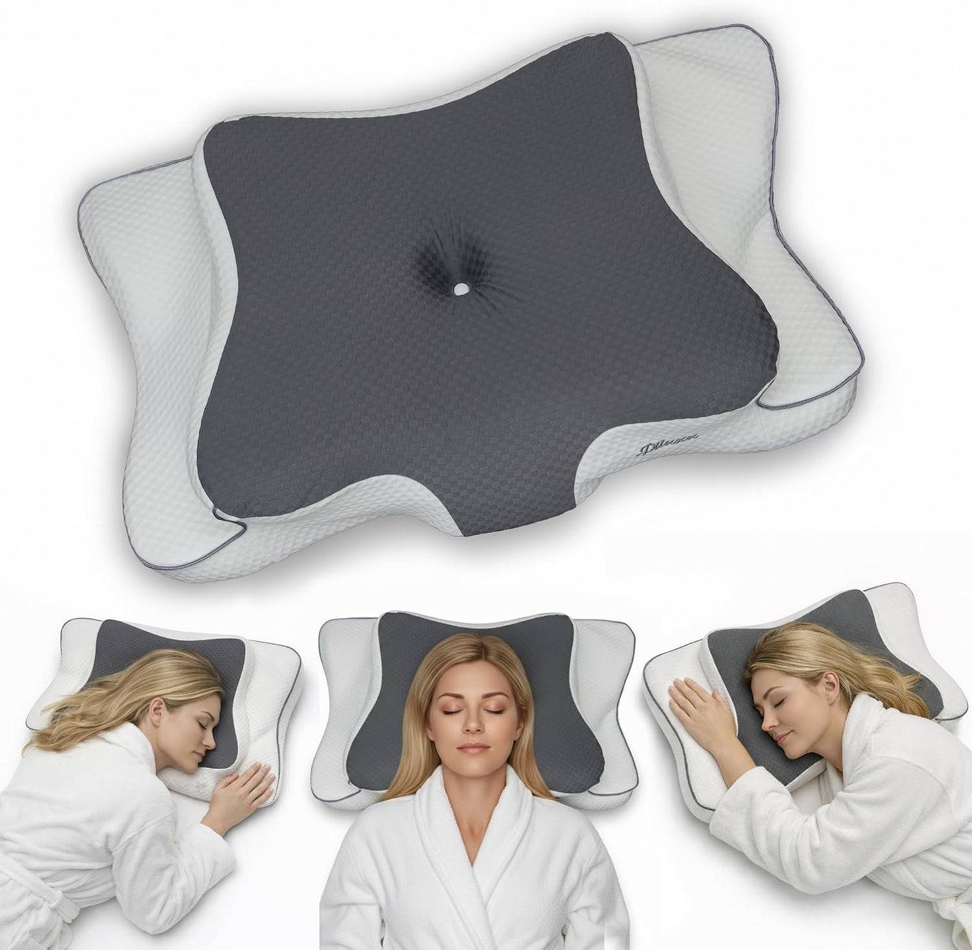 piluxx Almohada cervical cervical para dormir \u2013 Almohada cervi...