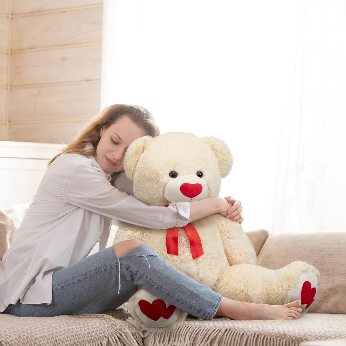 HollyHOME Oso de Peluche Grande Animal de Peluche Oso Grande de Fel...