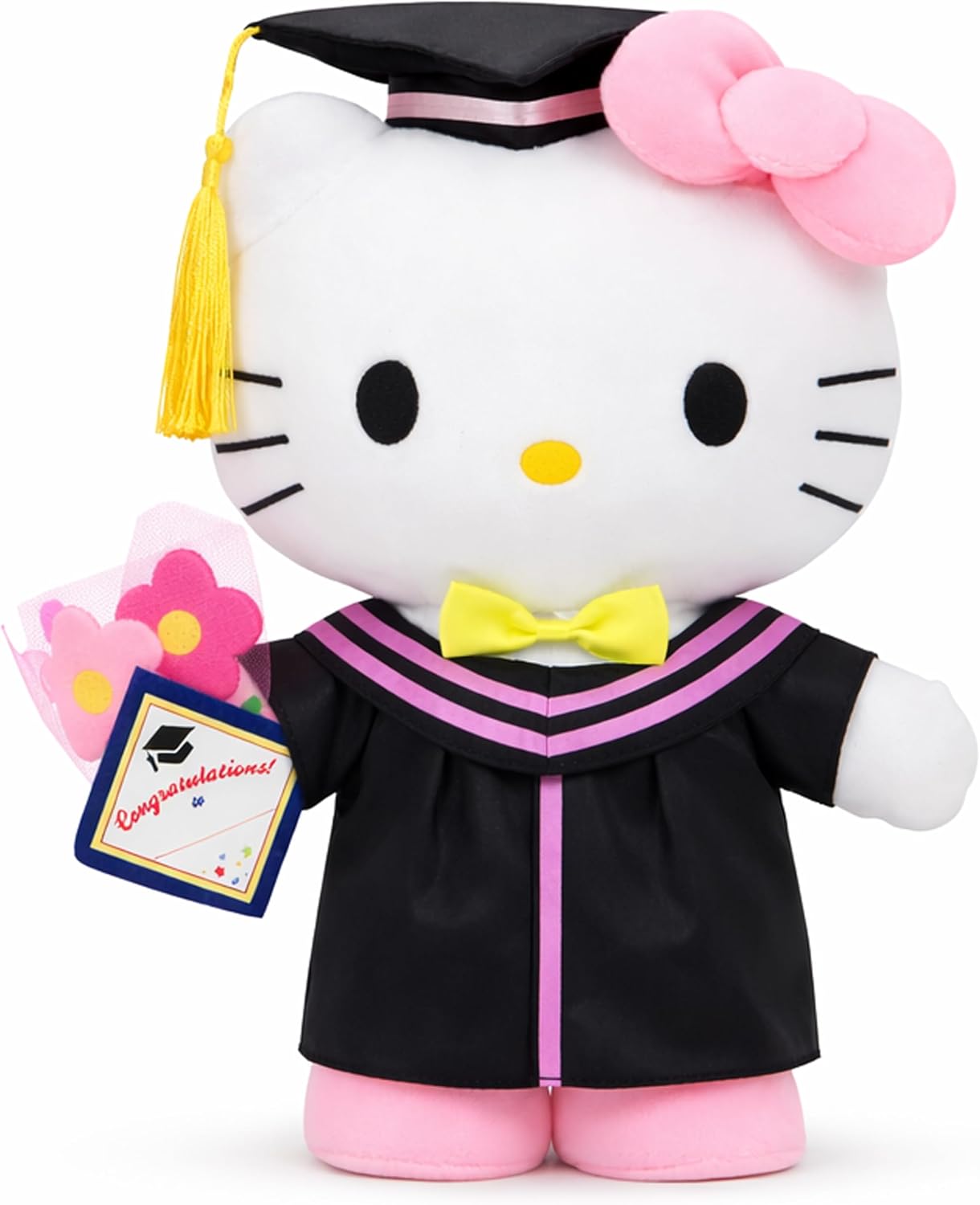 RELIGES Gato de peluche de graduación de 11 pulgadas, animal de pel...