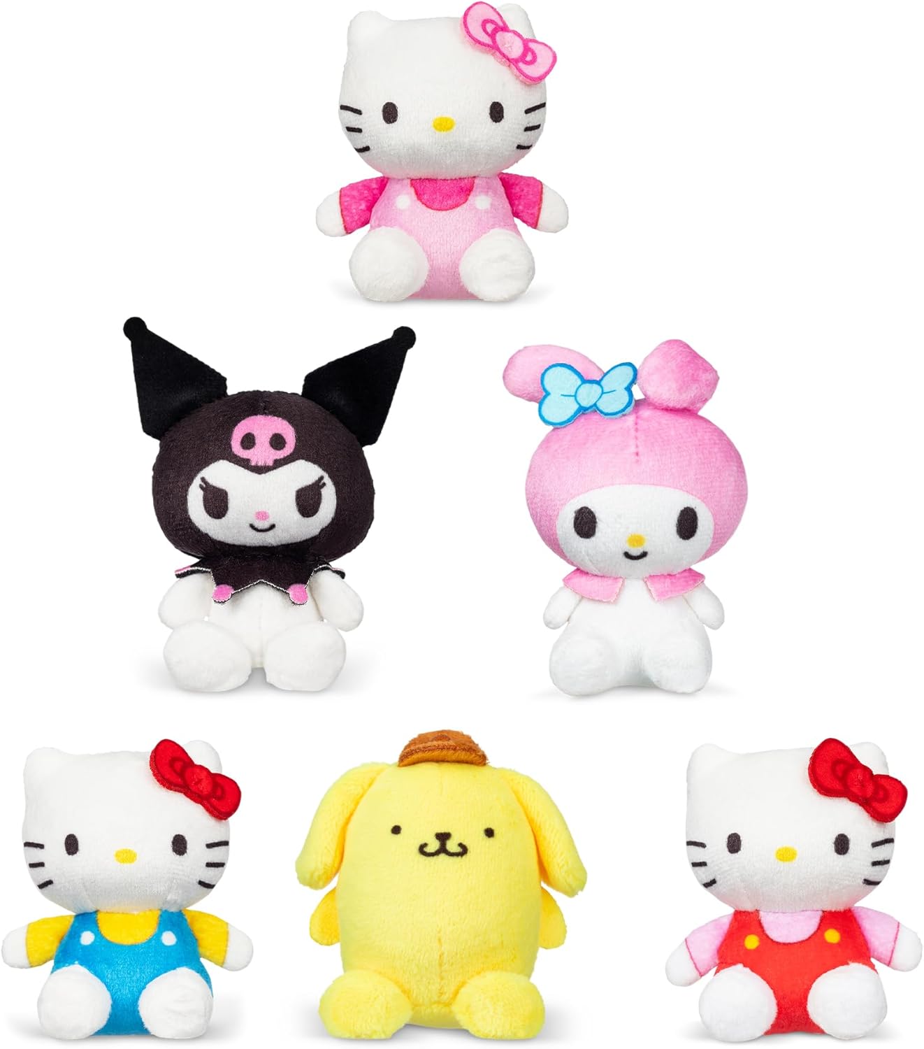 Micro Teenies Hello Kitty y amigos, paquete de 6 - Figura de peluch...