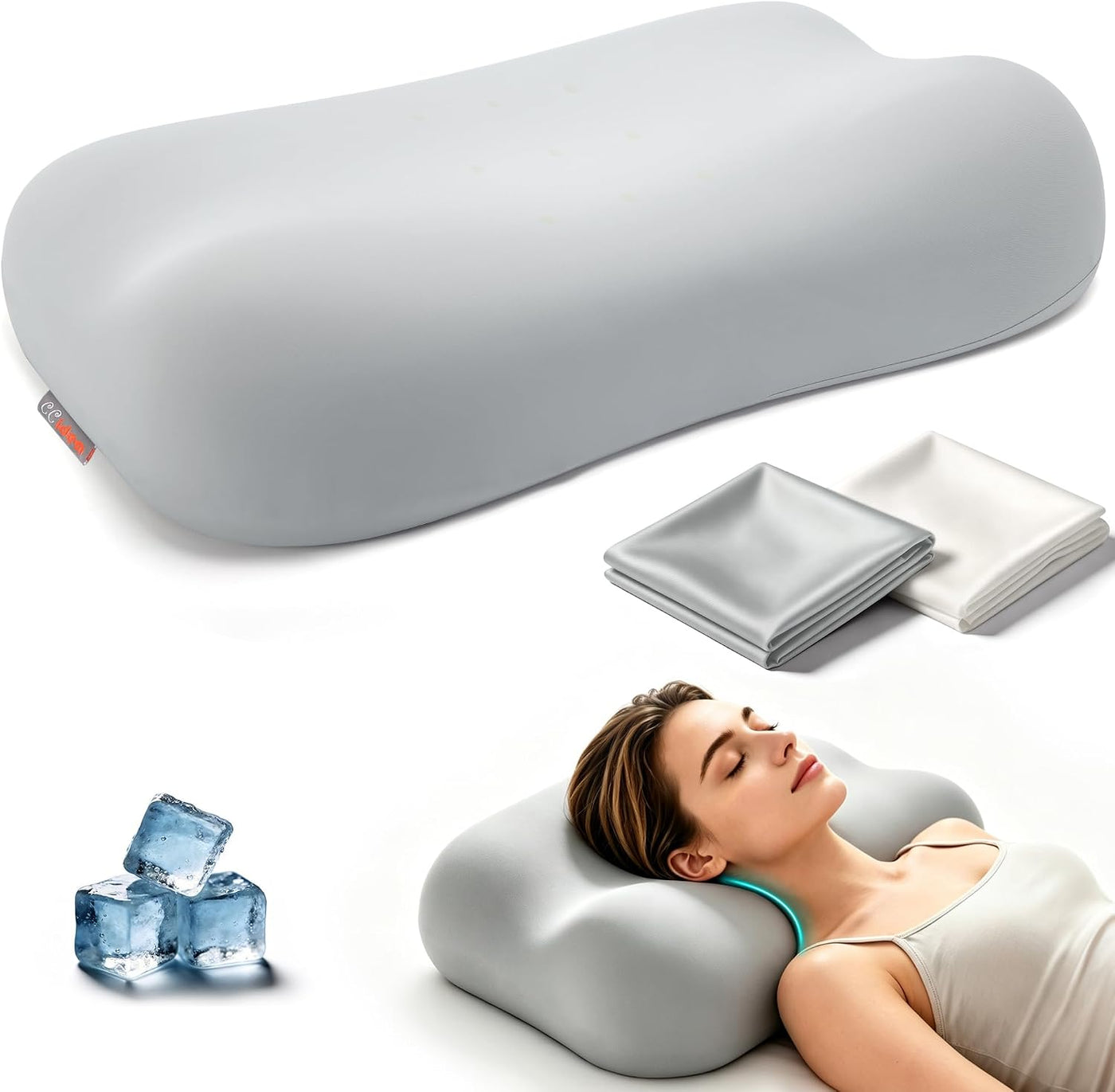 CCidea Almohada cervical para el cuello para aliviar el dolor de cu...