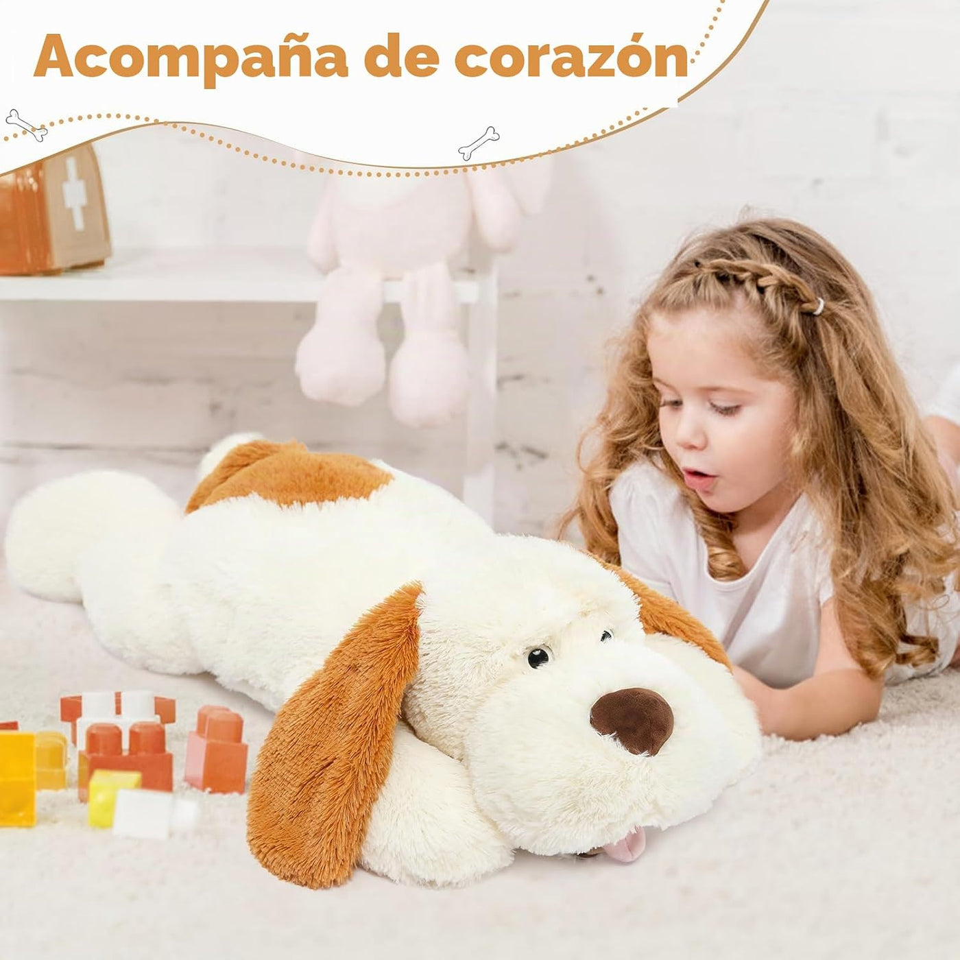 MorisMos Animales de peluche gigantes para perros grandes, 31 pulga...