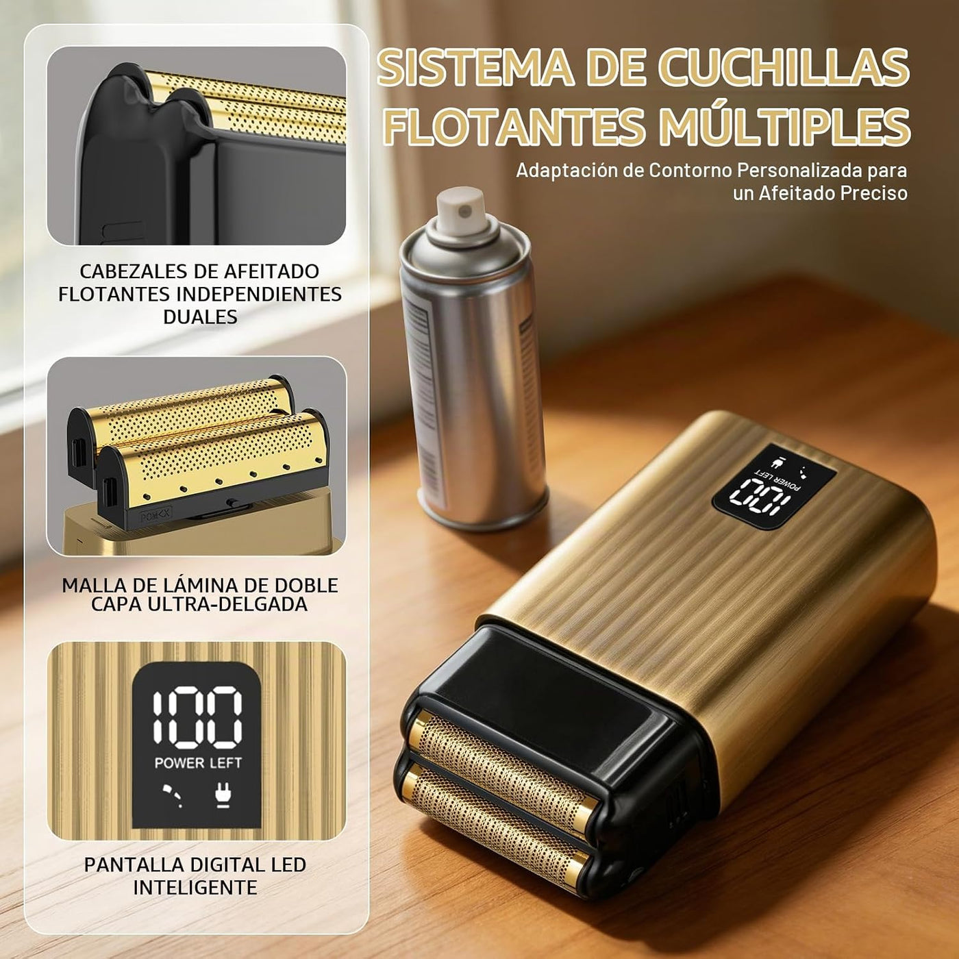 GTS PRO Juego de cortapelos profesional 3 en 1 para hombre, kit de...