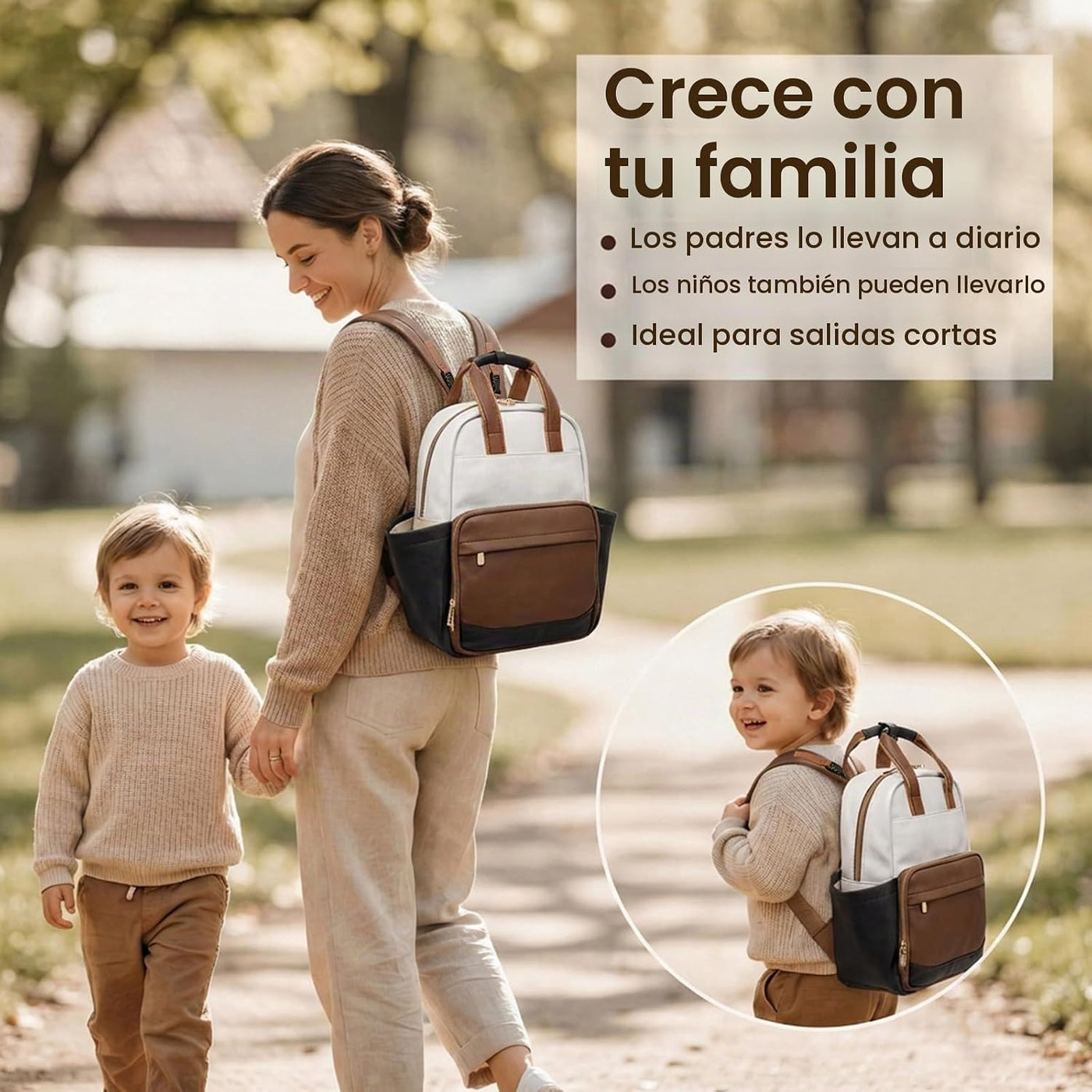 miss fong Bolsa de pañales pequeña \u2013 Mochila para pañales de b...