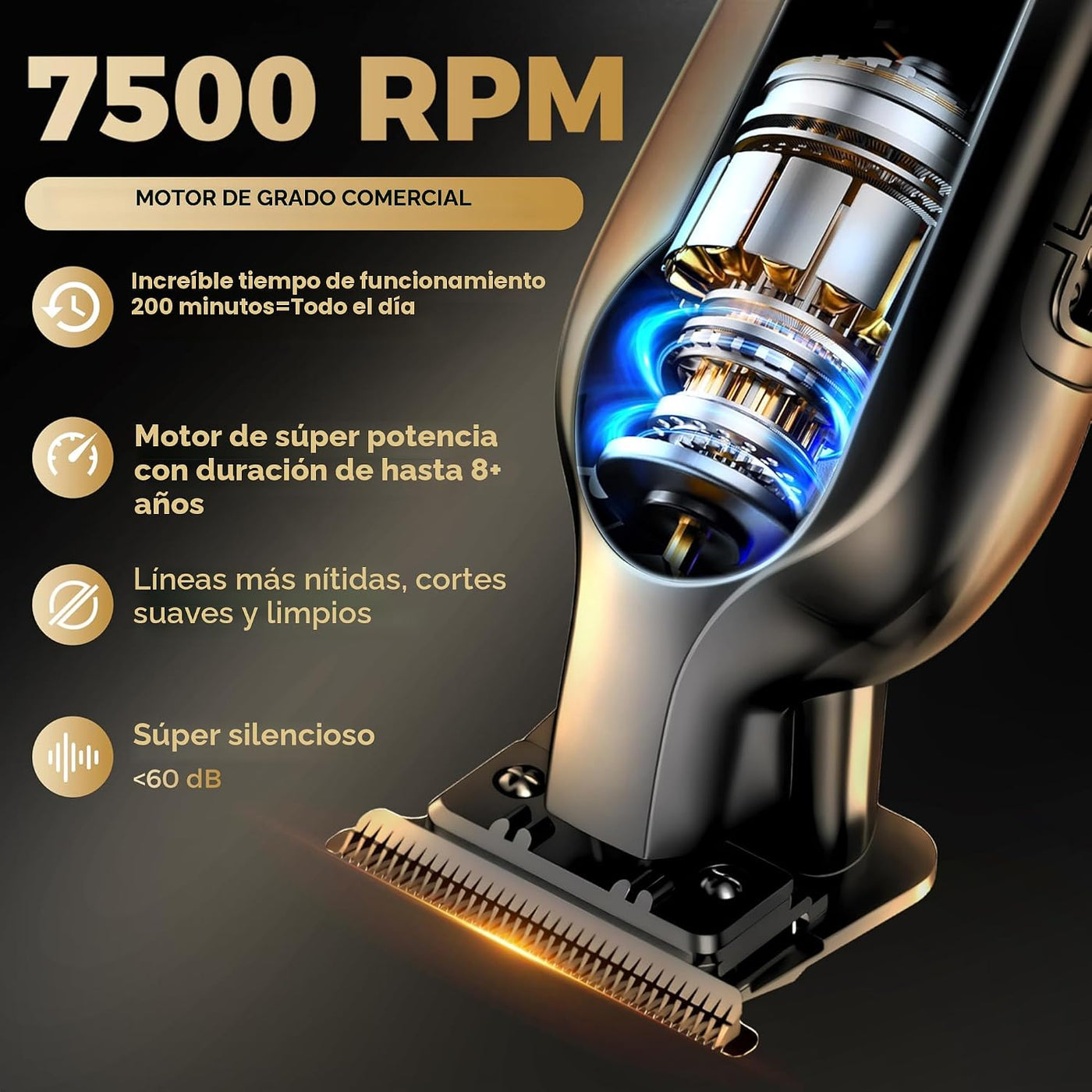 ATVOXIS Recortadora de cabello para hombres, recortadoras para barb...