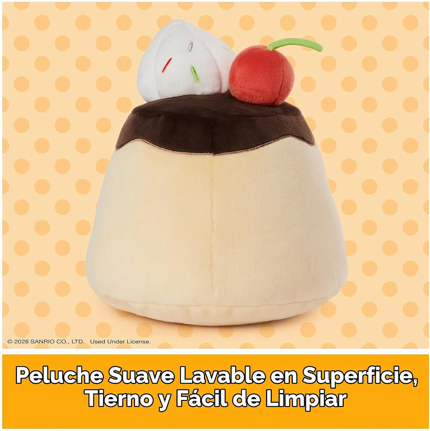 GUND Sanrio Gudetama El huevo perezoso de peluche, Flan Gudetama ju...