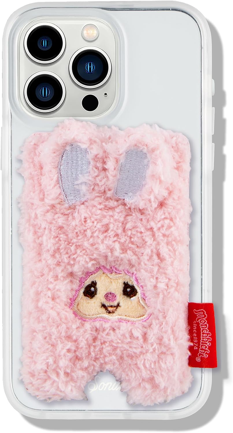 Sonix x Monchhichi - Cartera magnética de felpa para teléfono, boni...