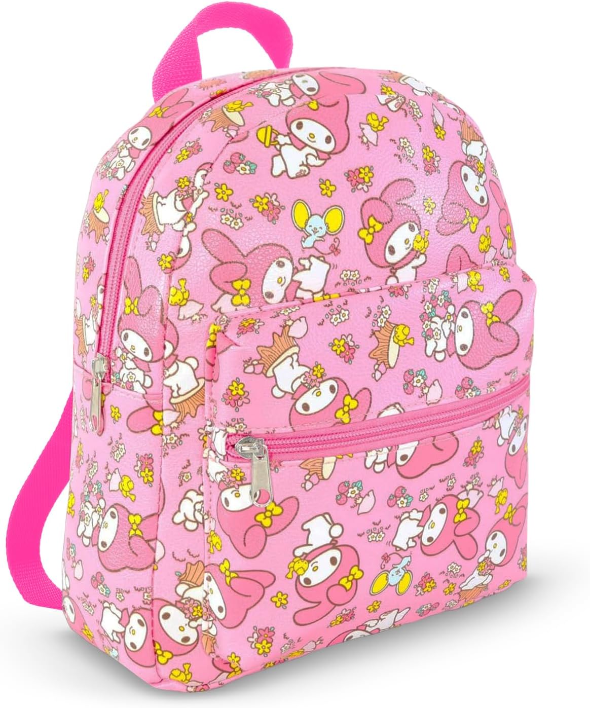 My Melody Mini Backpack Set - Paquete de bolsa de piel sintética de...