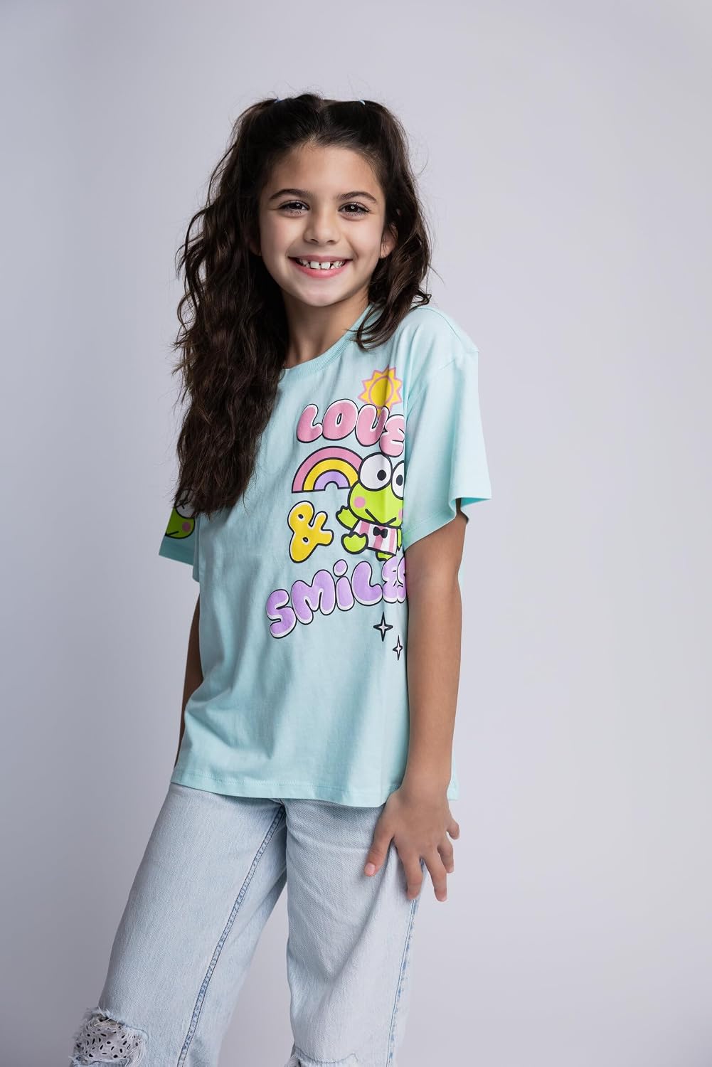 Hello Kitty Paquete de 3 camisetas de manga corta para niñas pequeñ...