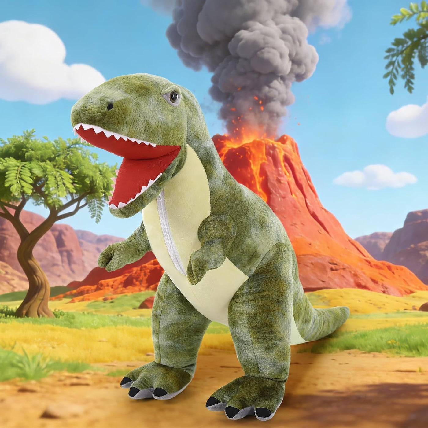 MorisMos Peluche de dinosaurio T-Rex gigante de 36 pulgadas, juguet...