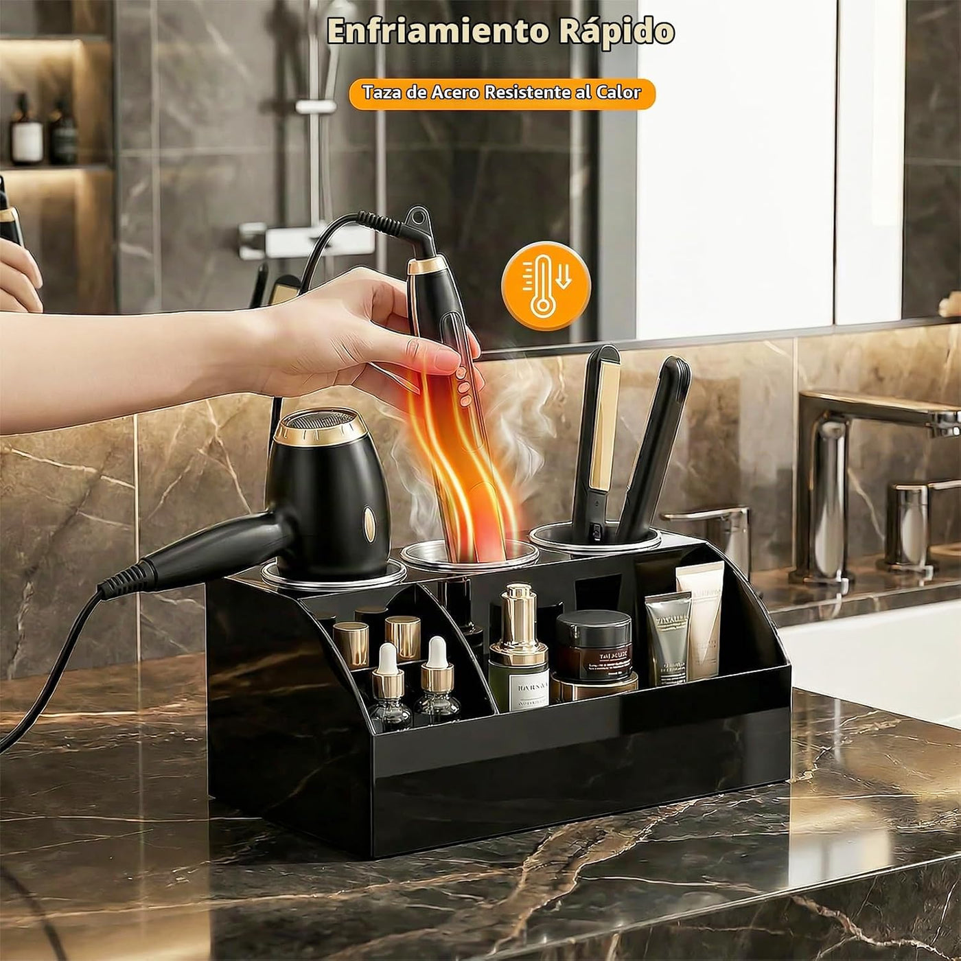Organizador de herramientas para el cabello, organizador y almacena...