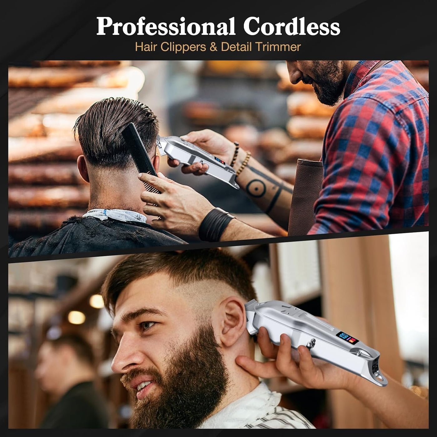 Ufree Cortapelos para Hombres Profesional, Juego de Cortapelos y Re...