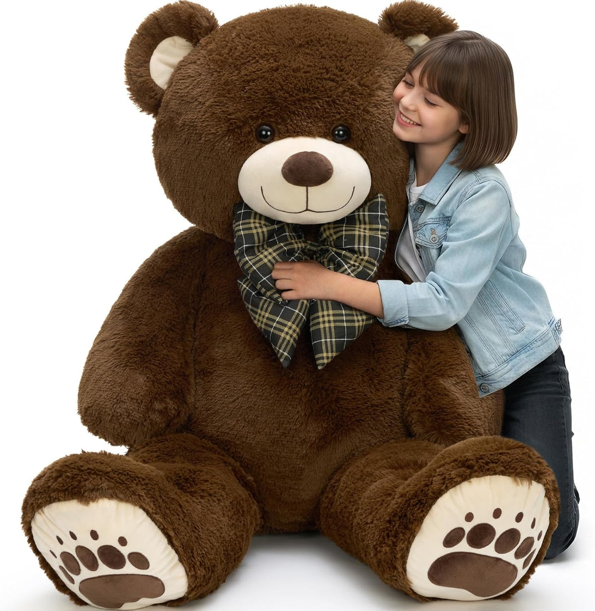 Karister Lifesize - Oso de peluche gigante de 4 pies, animal de pel...