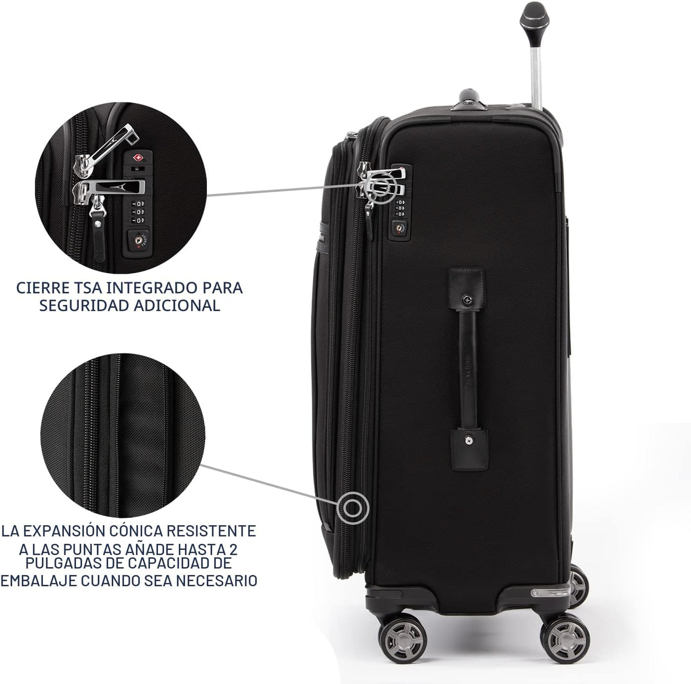 Travelpro Platinum Elite-Softside - Maletas expansible con ruedas g...