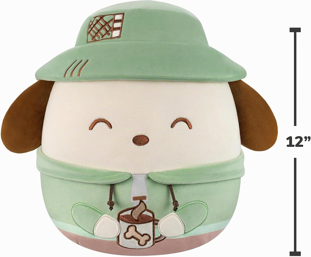 Squishmallows Original Sanrio 12 pulgadas de lindo Pochacco de camp...