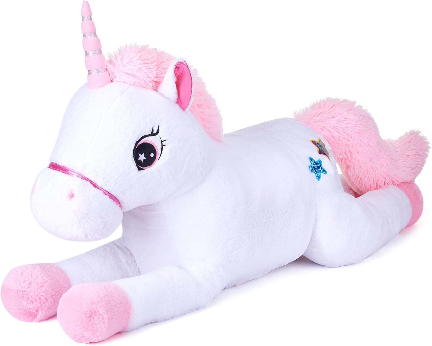 IKASA Juguete de peluche de unicornio gigante de 43 pulgadas, sin |...