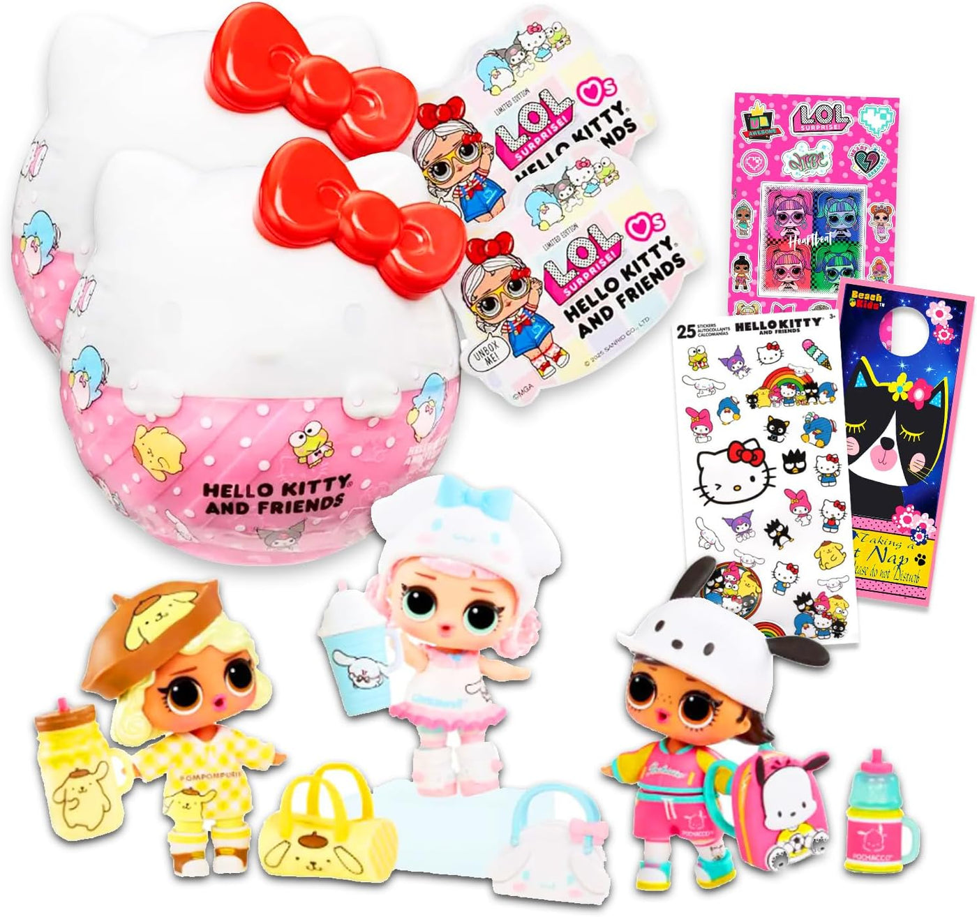 LOL Surprise - Juego de muñecas Hello Kitty para niñas, el paquete...