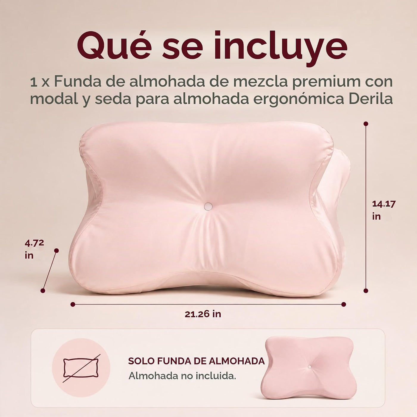 Derila Ergo - Funda de almohada de mezcla prémium con funda de almo...