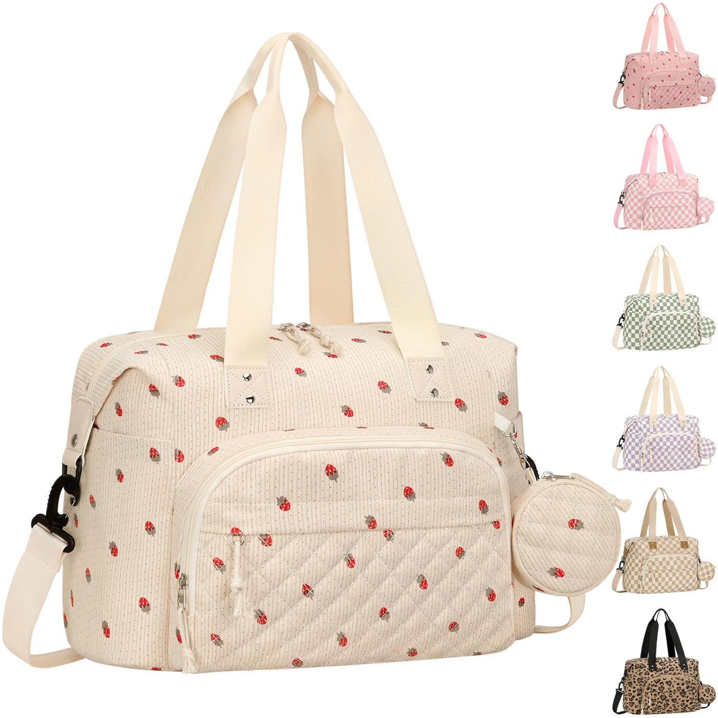 Tenot - Bolsa de pañales con estuche para chupete (color beige, fre...
