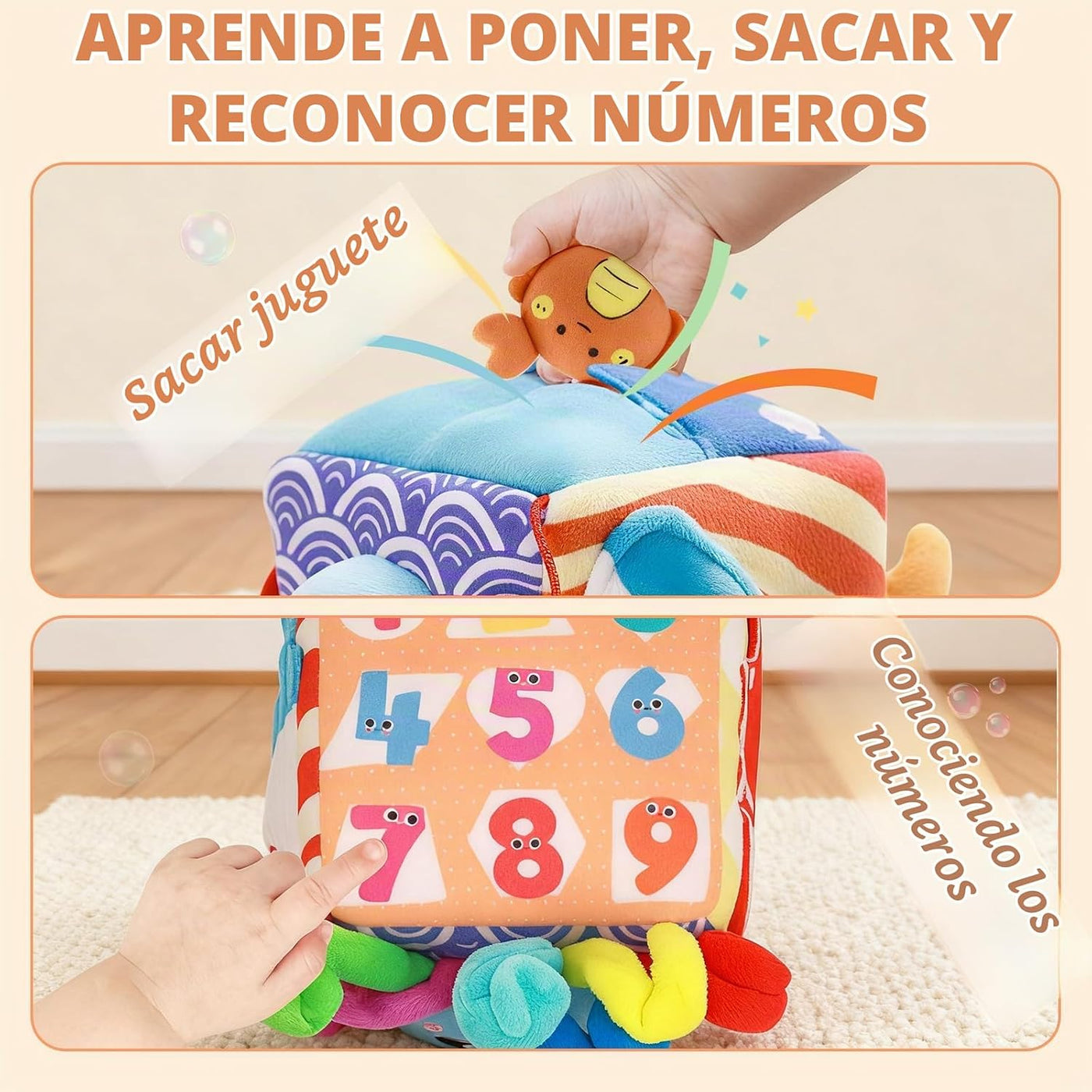 SAIMAND Juguetes para bebés de 6 a 12 meses \u2013 Caja suave miste...