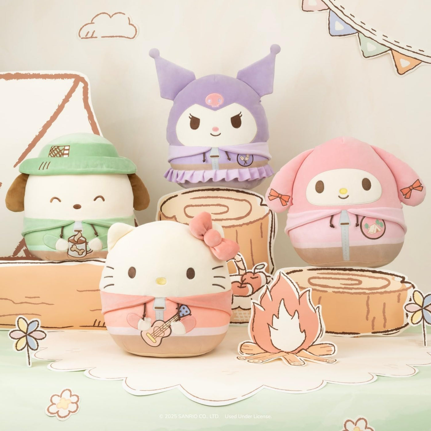 Squishmallows Original Sanrio 12in Cute Camping My Melody - Peluche...
