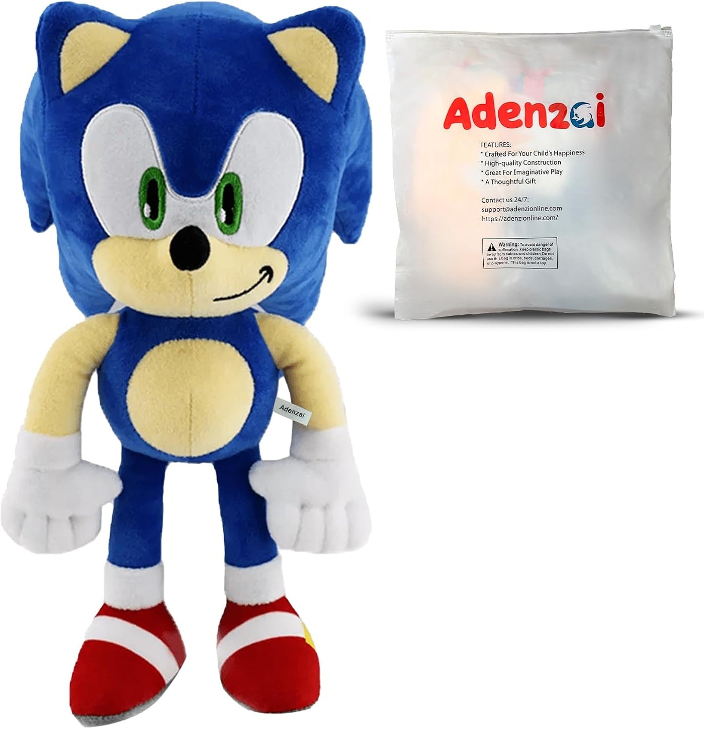 Adenzai Figuras de peluche de animales de peluche (azul)