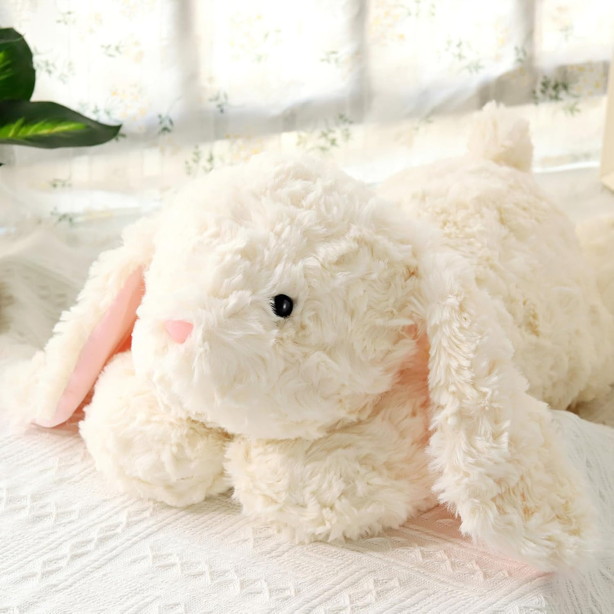 IFX24 Peluche grande de conejo con peso de 27.5 pulgadas, 5 libras,...