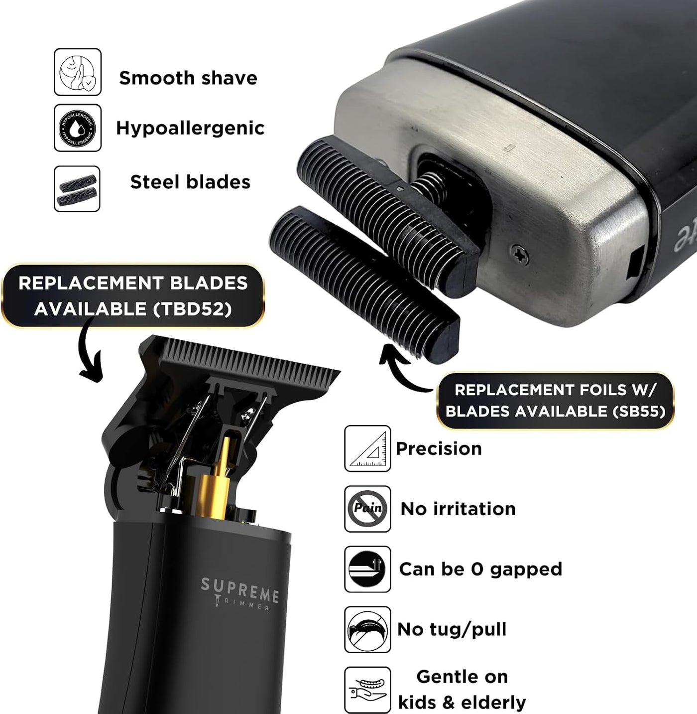 Kit de cuidado para afeitadora de láminas Supreme Trimmer T-Shaper...