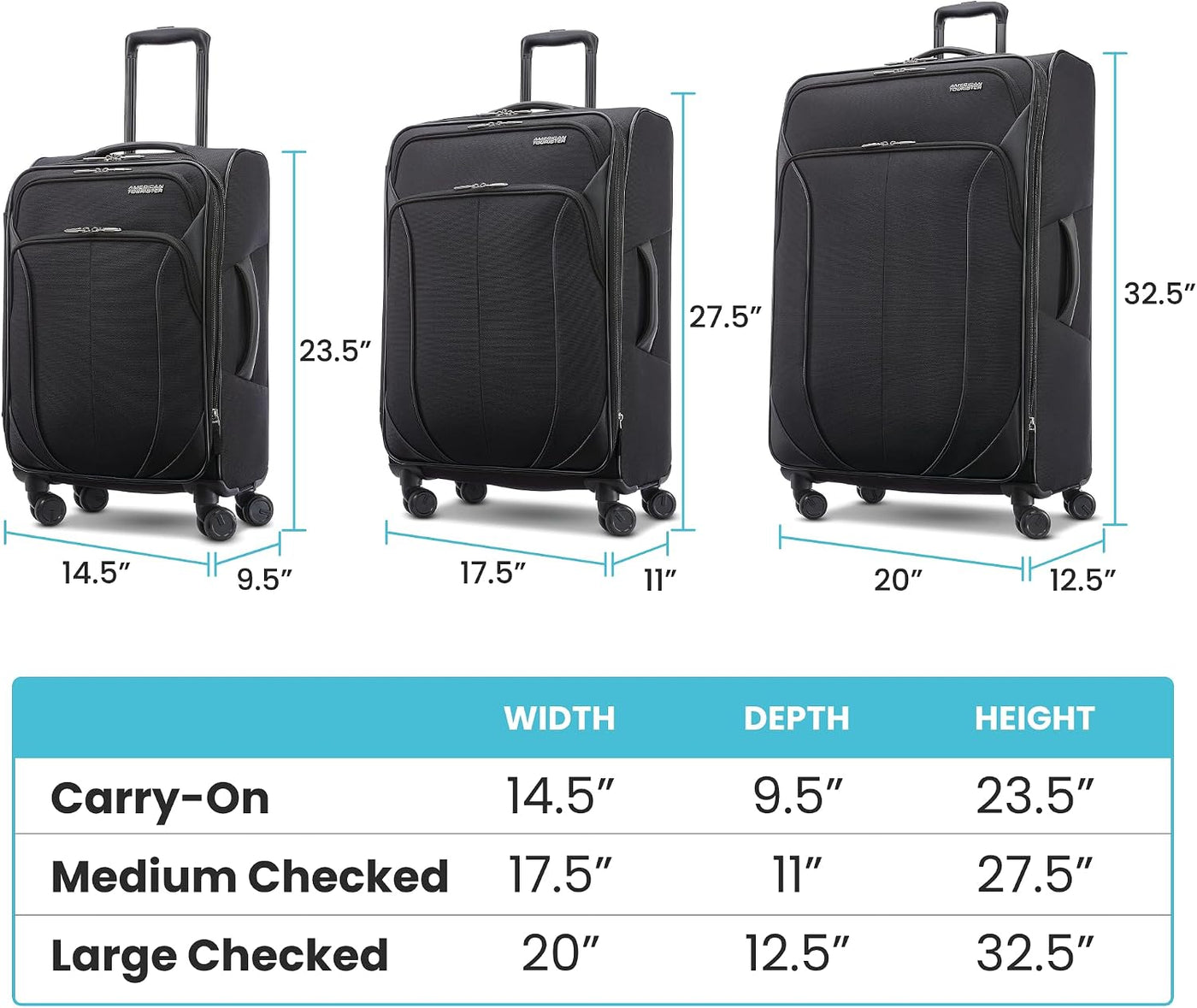 American Tourister 4 KIX 2.0 - Colección de maletas blandas con rue...