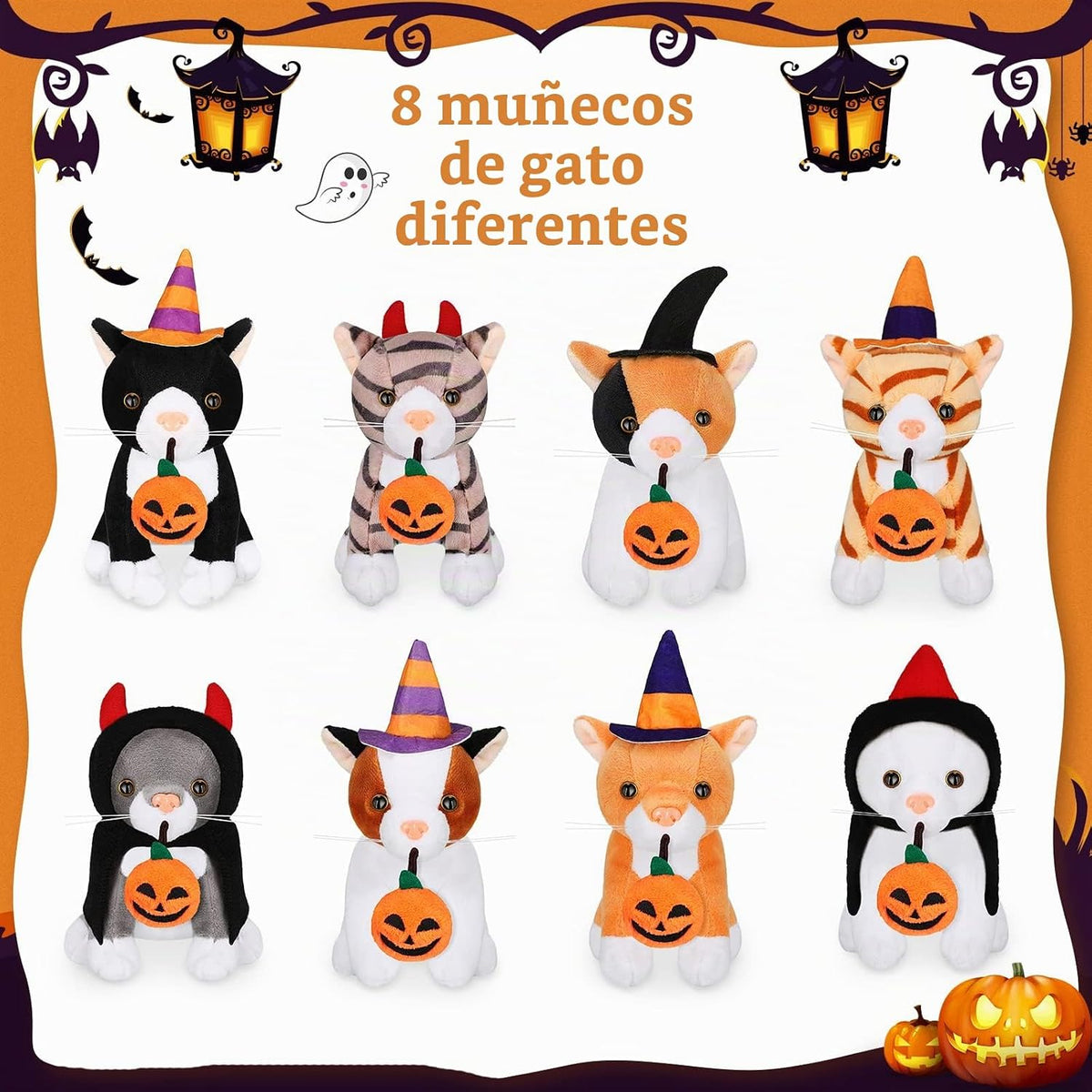 8 piezas de animales de peluche de 5 pulgadas a granel, varios lind...