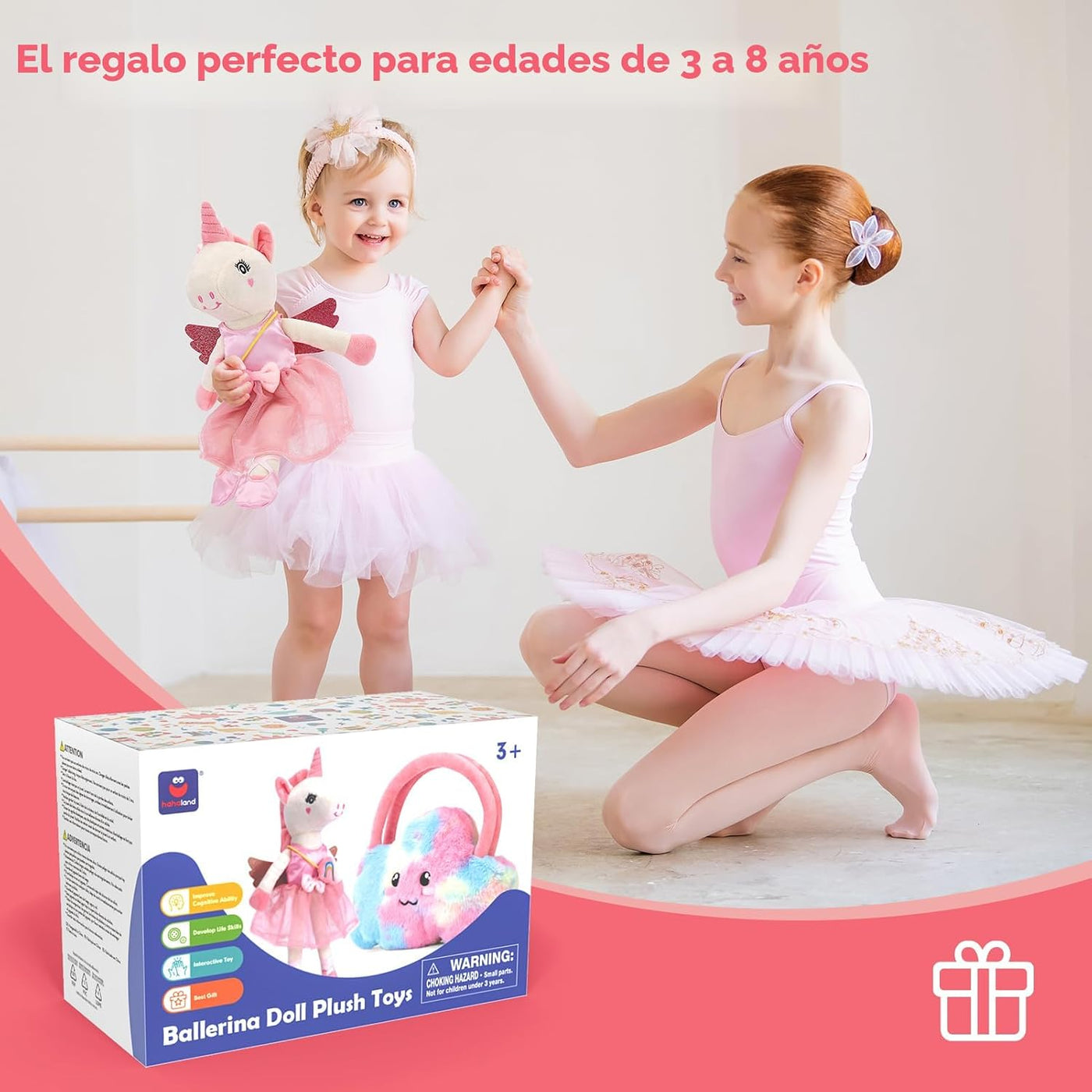 Juguetes de unicornio para niñas de 4 a 6 años, muñeca de bailarina...