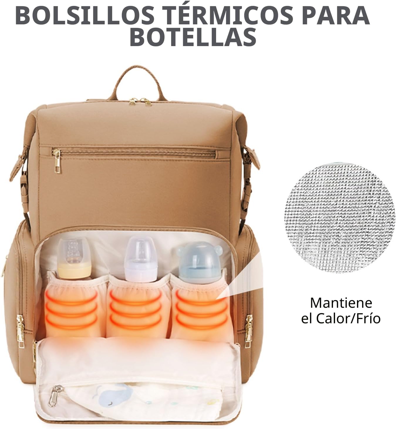 CEI-CEI mochila de pañales de neopreno impermeable para mamá y papá...