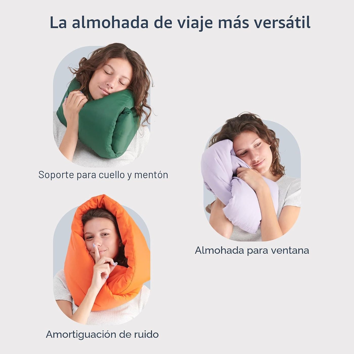 Huzi Infinity Pillow - Bufanda cervical suave para usar en el hogar...