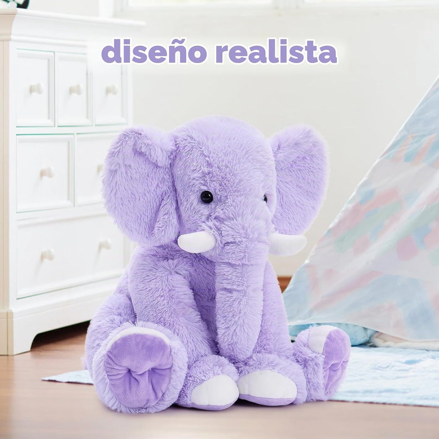 MorisMos - Elefante gigante de peluche, 19.6 pulgadas | Animal de p...