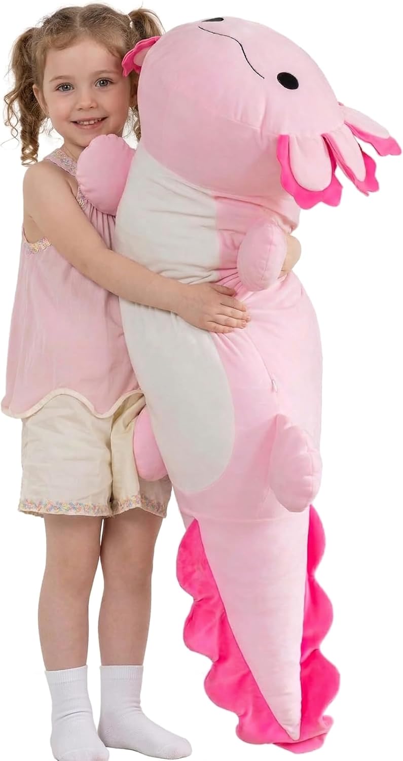 MaoGoLan Peluche de Ajolote Gigante de 47", Animal de Peluche d...