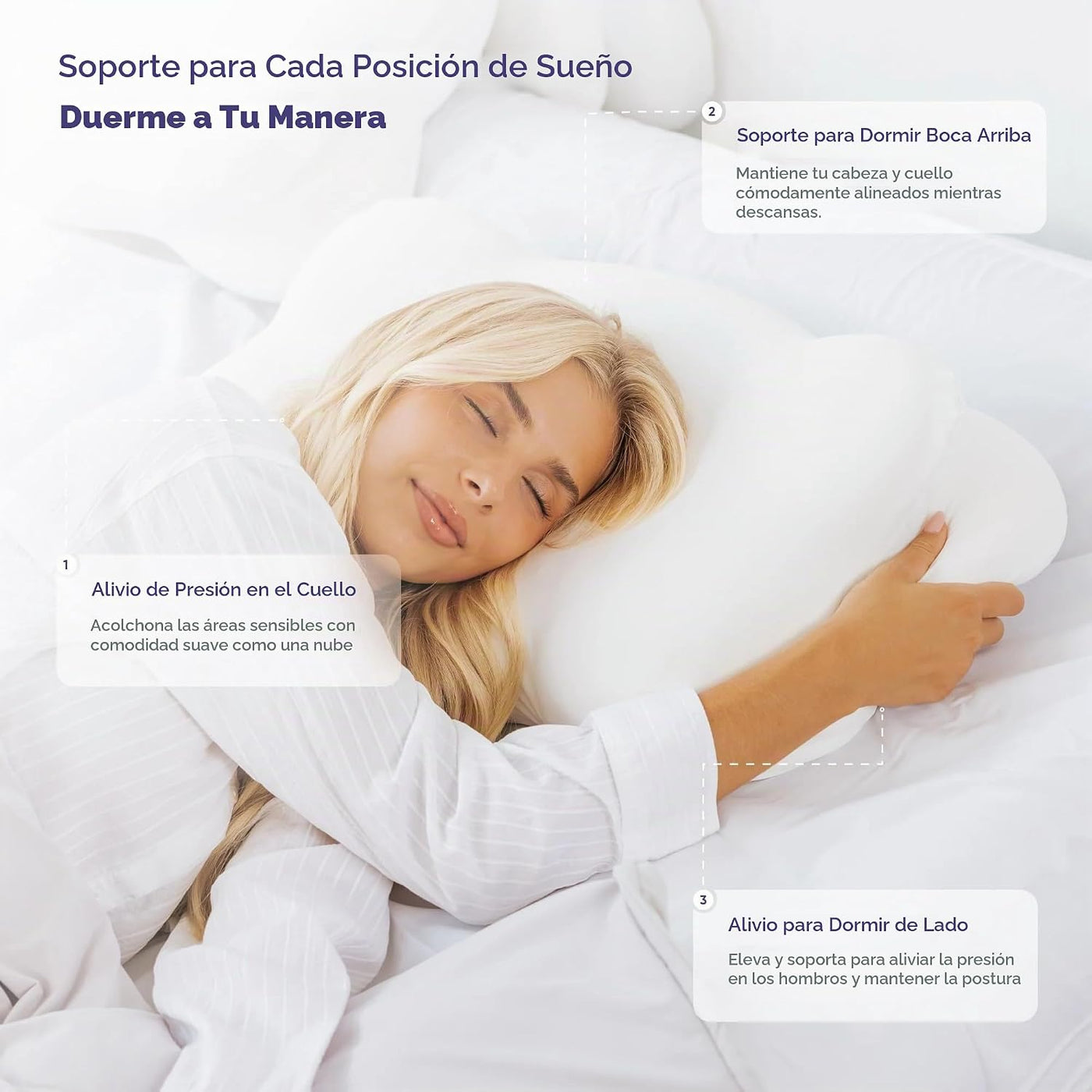 Mellow Almohada Cloud Alignment \u2013 Soporte ergonómico para alin...