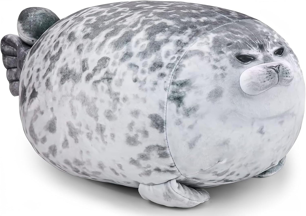 LUXSIT - Almohada de foca gordita de 31.5 pulgadas, almohada grande...
