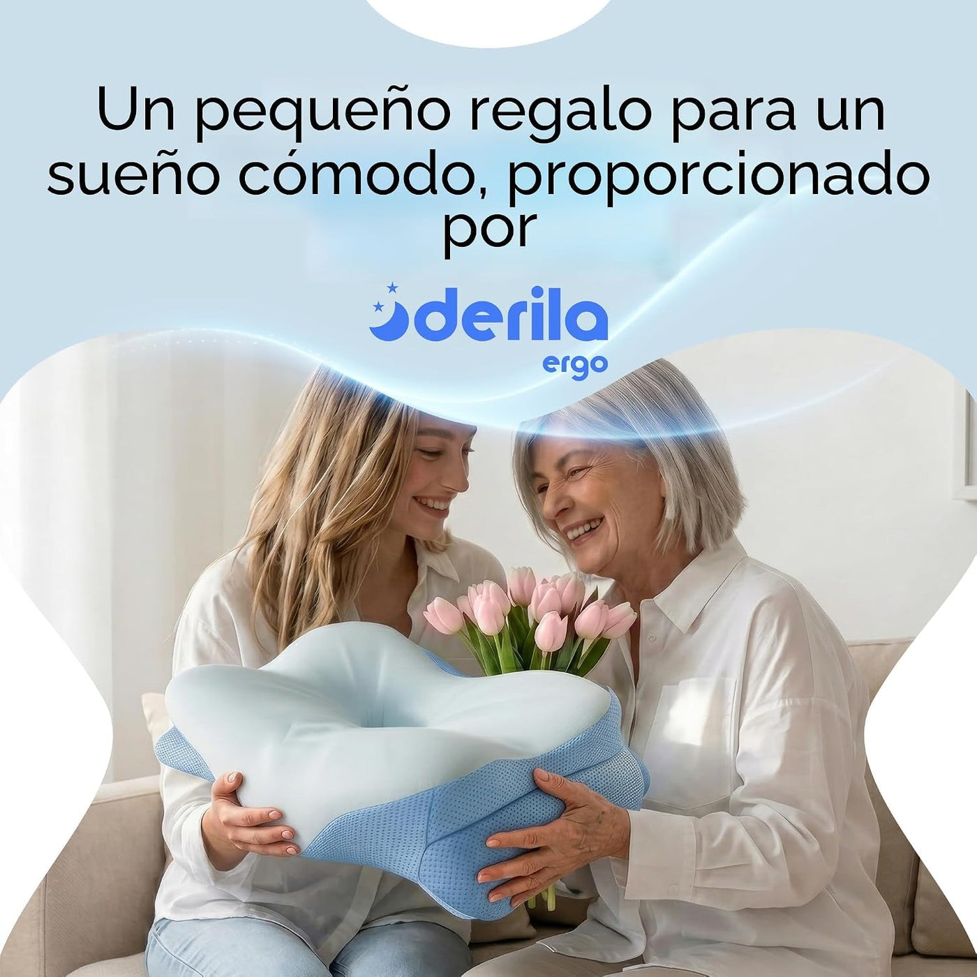 Derila Ergo Almohada Cervical de Cuello para Dormir Almohada de Con...