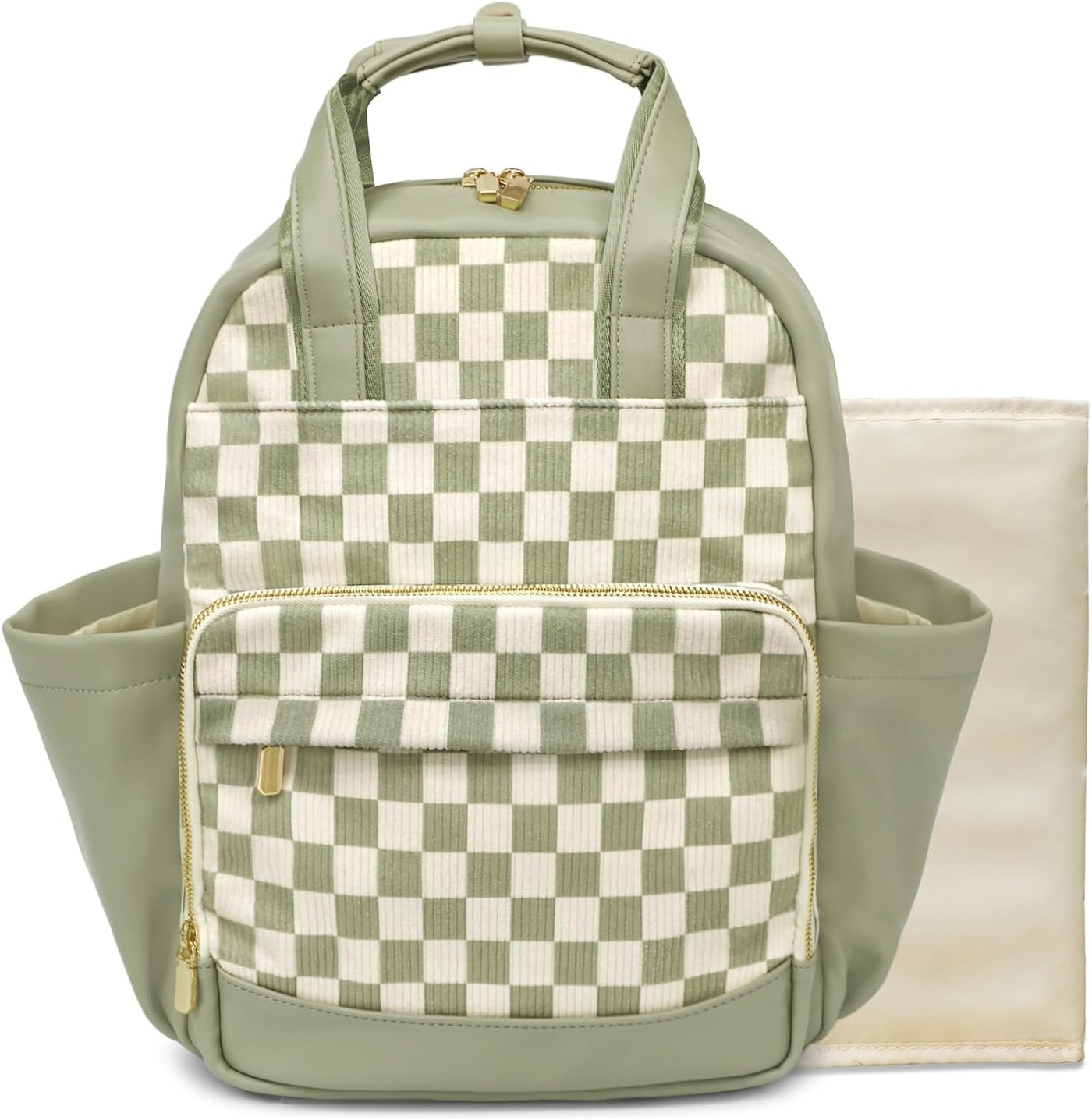 miss fong Bolsa de pañales verde pequeña bolsa de pañales para bebé...