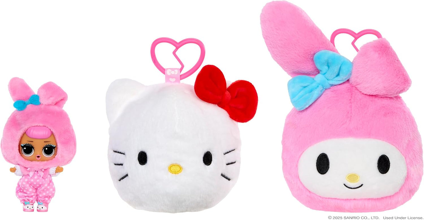 LOL Surprise Loves Hello Kitty and Friends - Peluche reversible con...