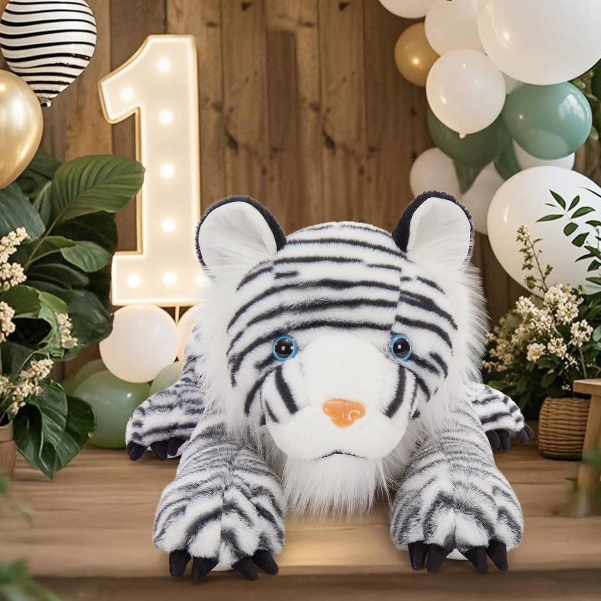 MaoGoLan Animal de peluche gigante de tigre blanco \u2013 Juguete d...