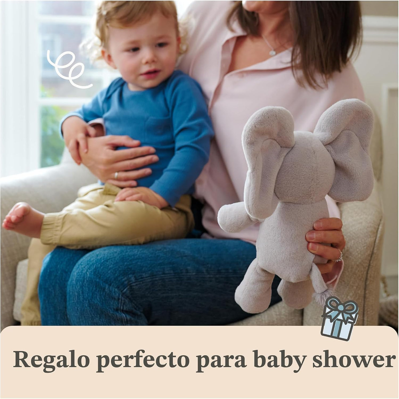 GUND - Elefante blando Peek-a-Boo Flappy para bebés, juguete de pel...