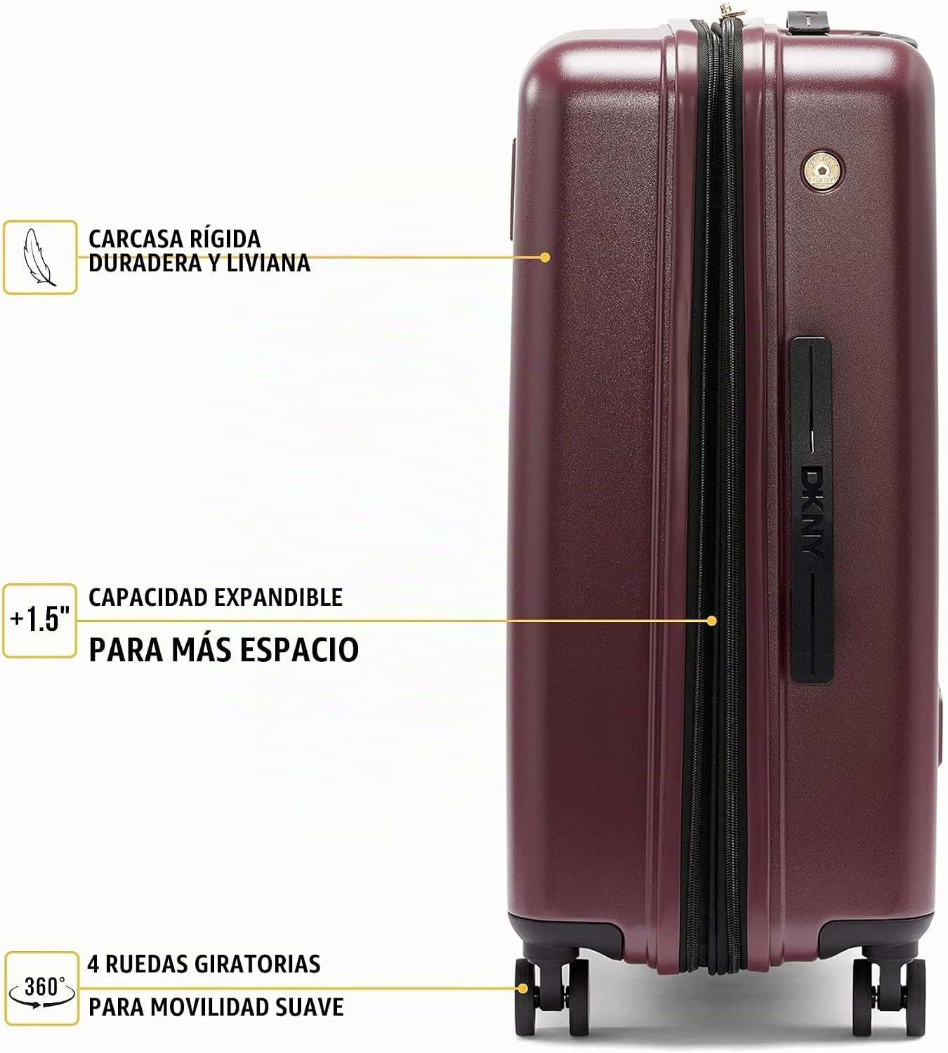 DKNY Exclusivo para llevar, Borgoña, Amazon Exclusive on the Go - M...