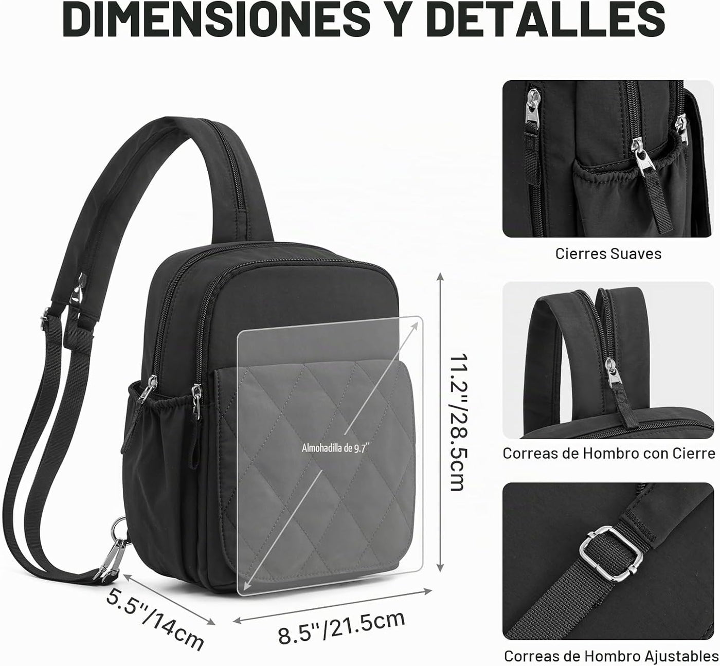 G4Free Mochila pequeña para pañales, compacta, convertible, para mu...