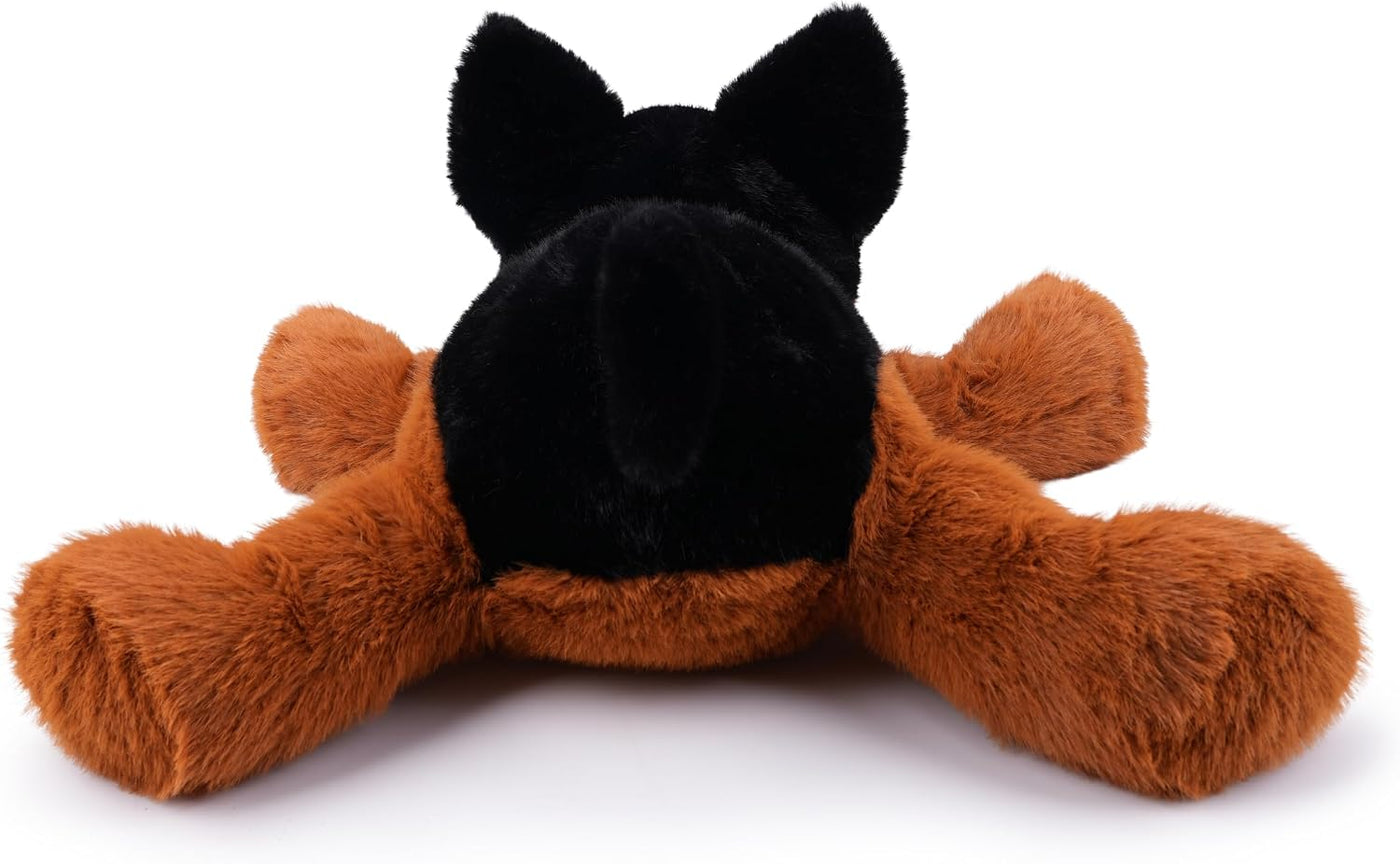 WEIGEDU Juguete de peluche de pastor alemán acostado, 21.6 pulgadas...